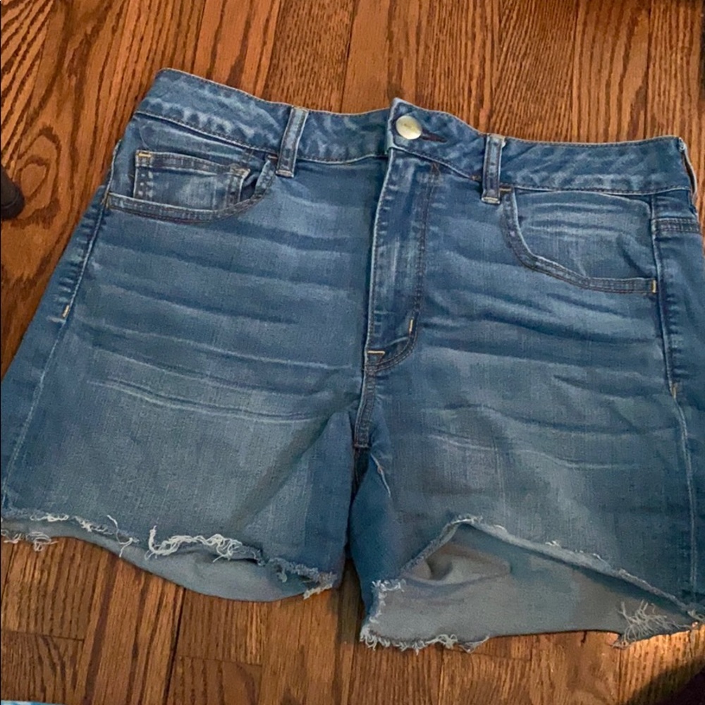 Blue jean shorts
